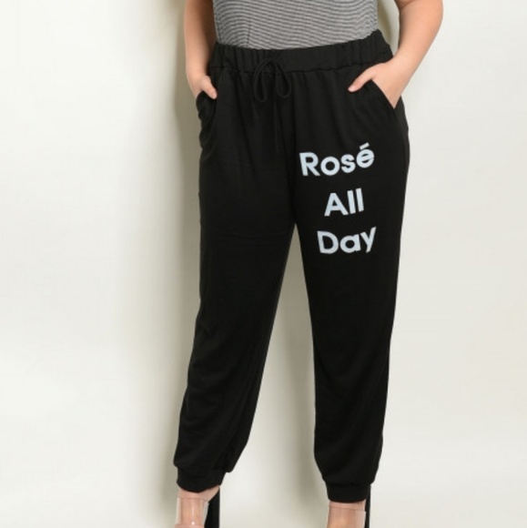 ‼PRICE DROP‼" Rose All Day" Relaxed Fit Pants - Picture 3 of 5